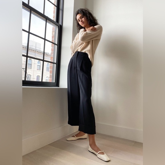 Wilfred Prose Pant Wide-leg Black Trousers - Picture 1 of 14